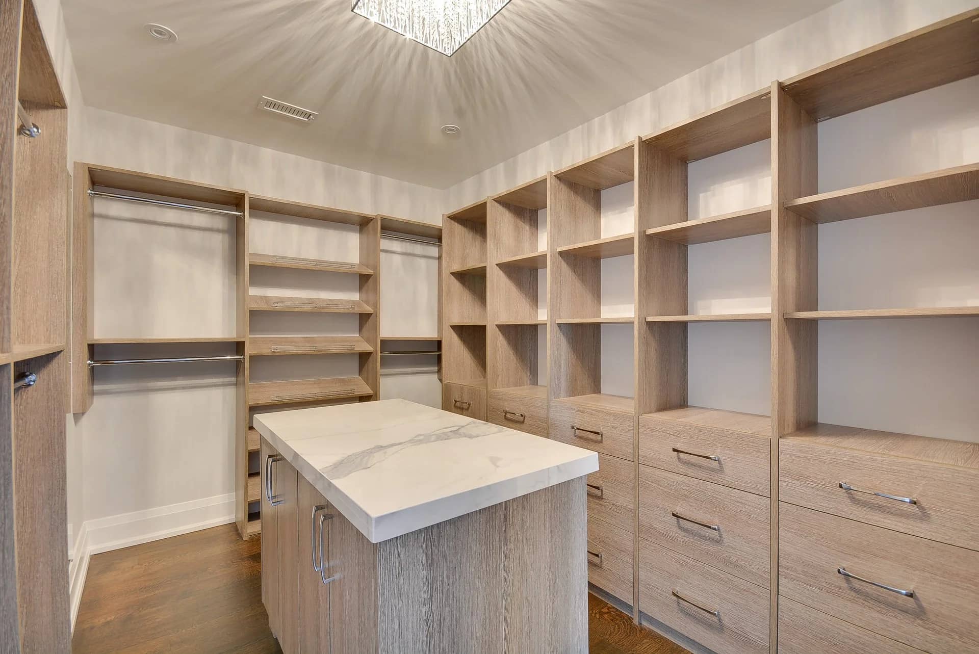 Custom walk-in closet built by Emperor Renovations in Philadelphia