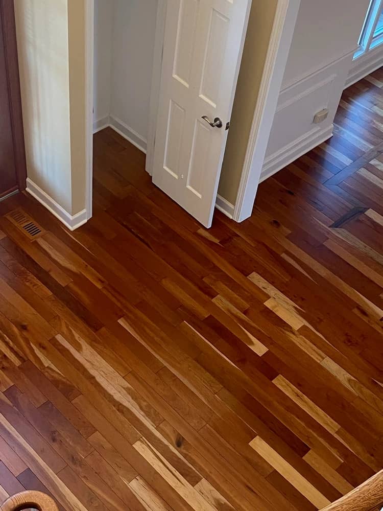 Rich Hardwood Hallway - Hardwood Refinish project by Emperor Renovations in Philadelphia