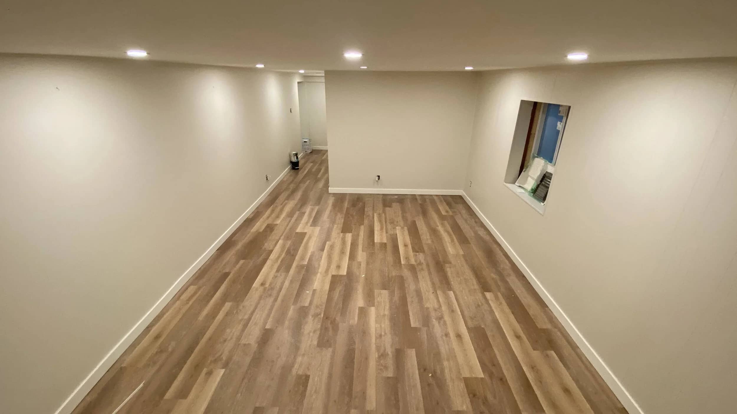 Basement Vinyl Plank - LVP Install project by Emperor Renovations in Philadelphia